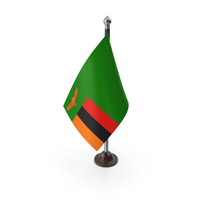 Zambia Plastic Flag Stand PNG & PSD Images
