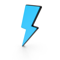 Blue & Black Lightning Symbol PNG & PSD Images