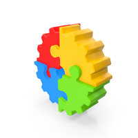 Jigsaw Puzzle Cogwheels PNG & PSD Images