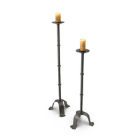 Medieval Candle Stands PNG & PSD Images