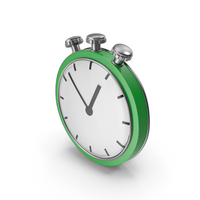 Green Cartoon Clock PNG & PSD Images