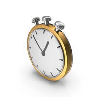 Gold And Silver Cartoon Clock PNG & PSD Images