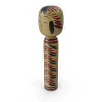 Traditional Kokeshi Doll PNG & PSD Images