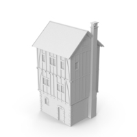 Monochrome Medieval Building PNG & PSD Images