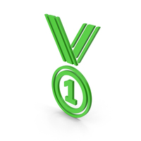 Green Symbol Award Medal PNG & PSD Images