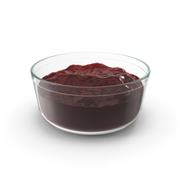 Strawberry Jelly Jam In Glass Bowl PNG & PSD Images