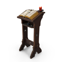 Stylized Book Stand PNG & PSD Images
