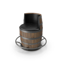 Barrel Bar Chair PNG & PSD Images