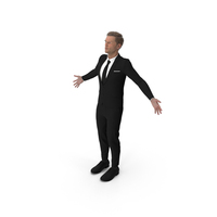 Man In Classic Suit With Outstretched Arms PNG & PSD Images