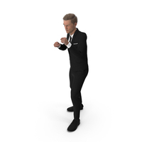 Man In Classic Suit Boxing PNG & PSD Images