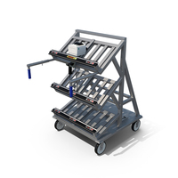 Automated Batch Picking Cart Empty PNG & PSD Images