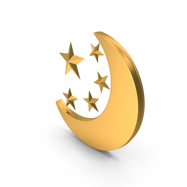 Symbol Moon Gold PNG Images & PSDs for Download