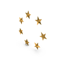 Gold Stars Small Circle Shape PNG & PSD Images