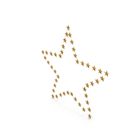 Gold Star Shape PNG & PSD Images