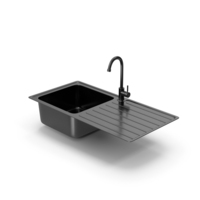 Black Sink With Faucet PNG & PSD Images