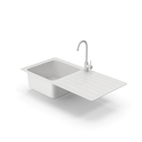 White Sink With Faucet PNG & PSD Images
