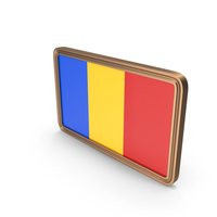 Romania Flag Icon Bronze PNG & PSD Images