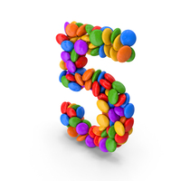 Candy Number 5 PNG & PSD Images