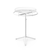 Clothing Circular Rack Wire Top White PNG & PSD Images