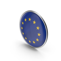 Badge Europe Flag PNG & PSD Images