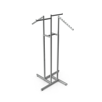 Clothing Four Way Rack Metal PNG & PSD Images