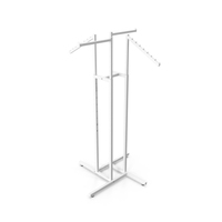 Clothing Four Way Rack White PNG & PSD Images