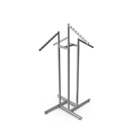 Clothing Four Way Rack Metal PNG & PSD Images