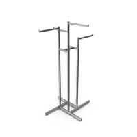 Clothing Four Way Rack Metal PNG & PSD Images
