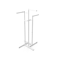 White Clothing Four Way Rack PNG & PSD Images