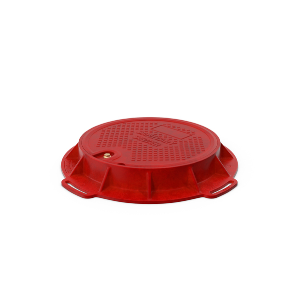Red Fiberglass Manhole PNG & PSD Images