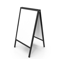 Stand Up Signage Black PNG & PSD Images