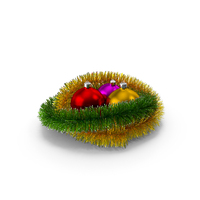 Christmas Balls And Tinsel PNG & PSD Images