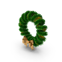 Christmas Tinsel Wreath PNG & PSD Images