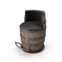 Barrel Pub Chair Dirty PNG & PSD Images