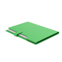 Green File Folder With Papers PNG & PSD Images