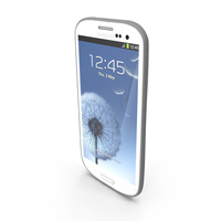 new Samsung Galaxy S3 Smartphone White and Blue collection PNG & PSD Images