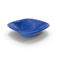 Solo Squared Plastic Bowl Blue PNG & PSD Images