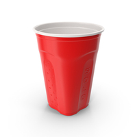 Solo Squared Plastic Cup Red PNG & PSD Images