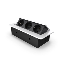 Grey Damped Outlet Socket Three Plug PNG & PSD Images
