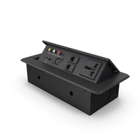 Office Furniture Tabletop Switch Socket Black PNG & PSD Images