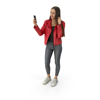 Young Lady Takes A Selfie on Her Phone PNG & PSD Images