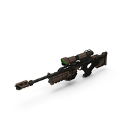Sniper Rifle (Sci-fi) PNG & PSD Images
