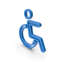 Blue Handicap Icon PNG & PSD Images