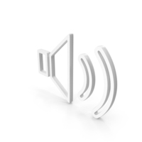 White Max Volume Symbol PNG & PSD Images