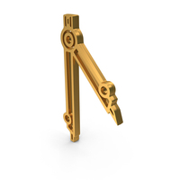 Gold Math Compass Symbol PNG & PSD Images