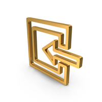 Gold User Log In Symbol PNG & PSD Images