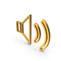 Gold Volume Max Icon PNG & PSD Images