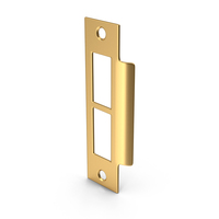 Gold Door Strike Plate PNG & PSD Images