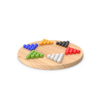 Chinese Checkers Game With Glass Marbles PNG & PSD Images