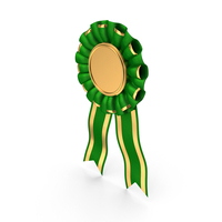 Green Ribbon Award Badge PNG & PSD Images